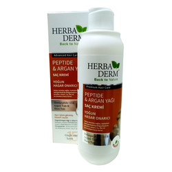 HerbaDerm - Argan Yağlı Saç Kremi Yoğun Hasar Onarıcı 330 ML Görseli