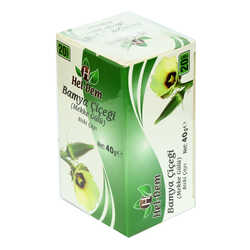 Hel-Dem - Bamya Çiçeği Mekke Gülü Bitki Çayı 2 Gr x 20 Süzen Poşet 40 Gr (1)