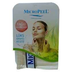 Micro Peel - İpek Yağlı Cilt İçin Banyo Kesesi Beyaz 16X24 (1)