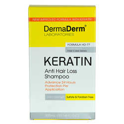 DermaDerm - Keratin Saç Dökülmesine Karşı Şampuan (Sülfat ve Parafinsiz) 300 ML (1)